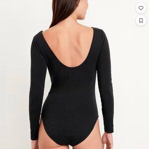 Double-Layer Scoop-Back Bodysuit
